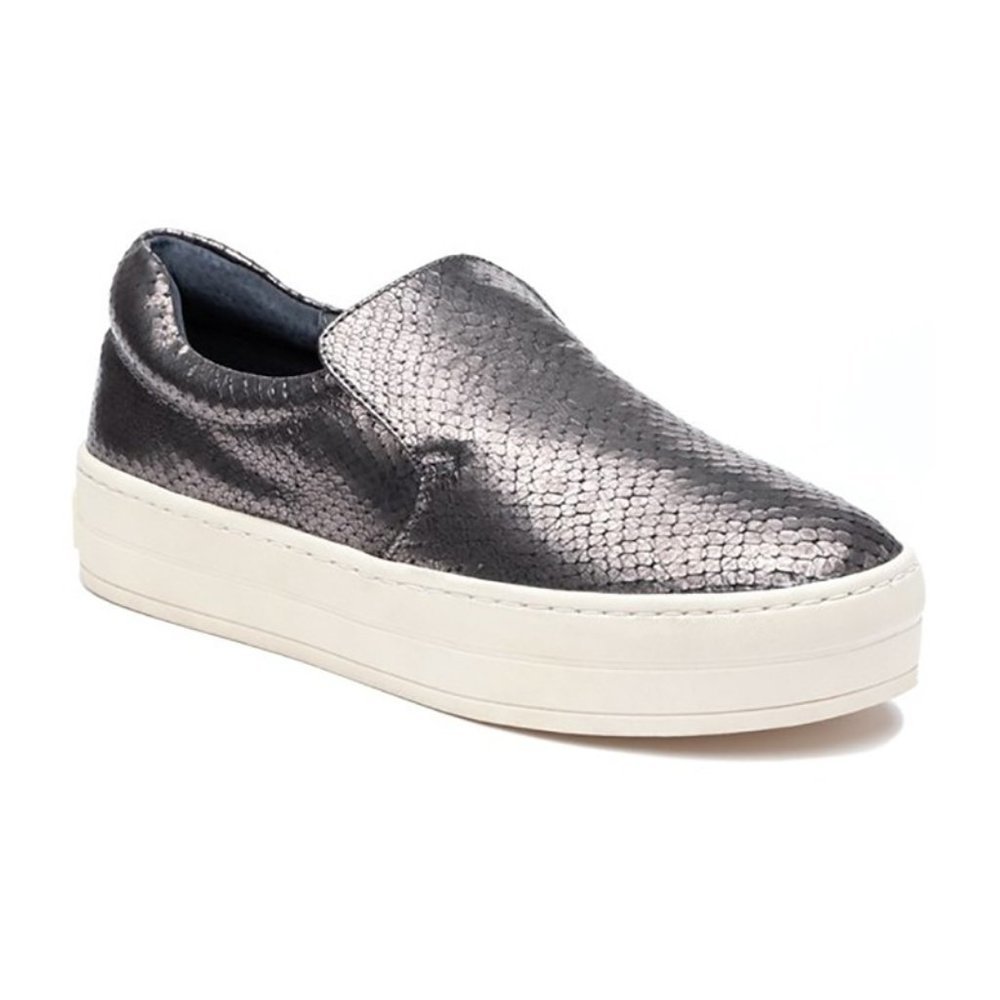 JSlides  Harry Women's Sneaker Pewter Embossed